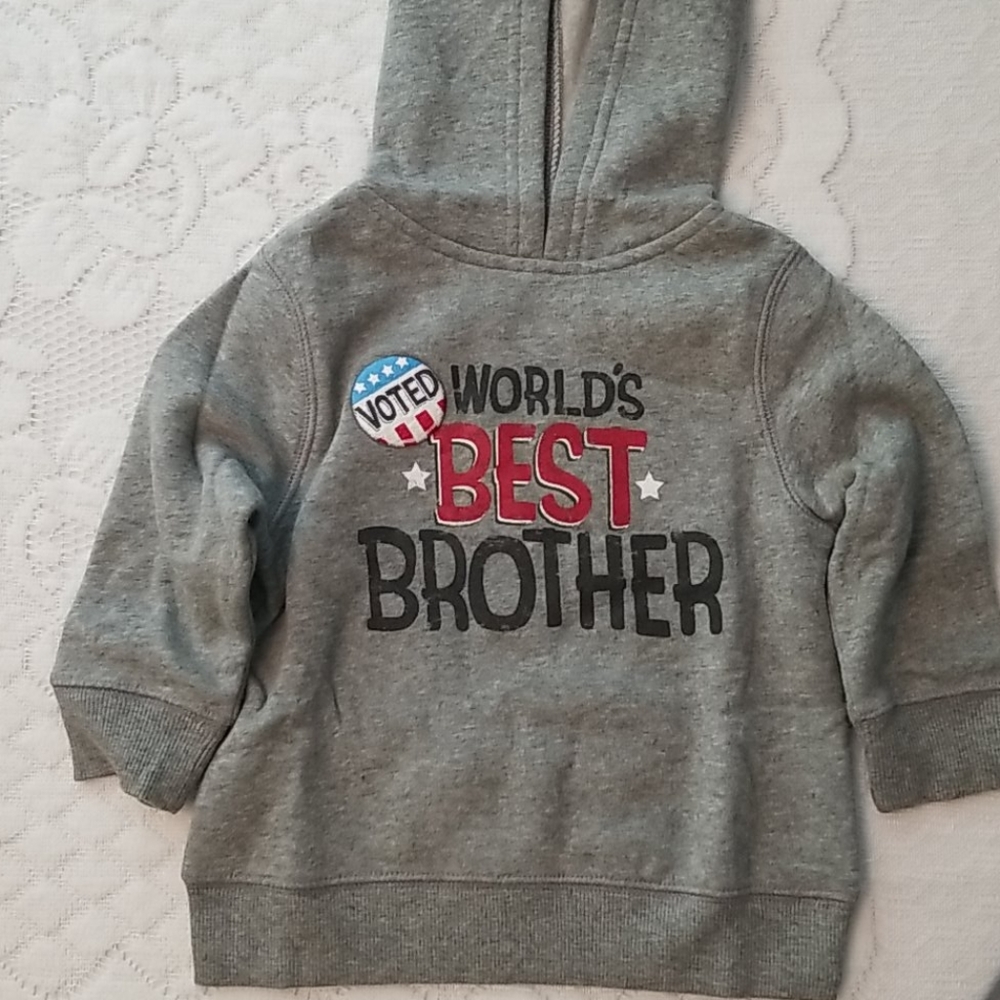 New World's Best Brother Sweatshirt Boys Hoodie